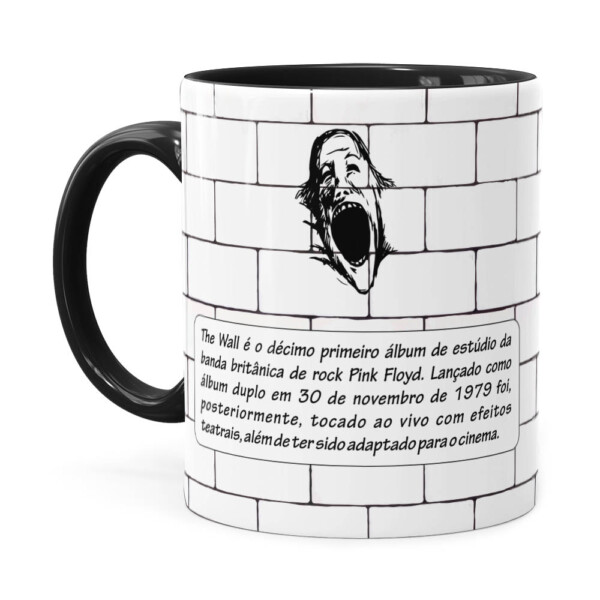 Caneca Pink Floyd The Wall Preta