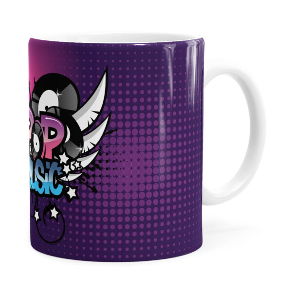 Caneca Pop Music Branca