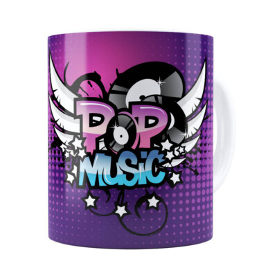 Caneca Pop Music Branca
