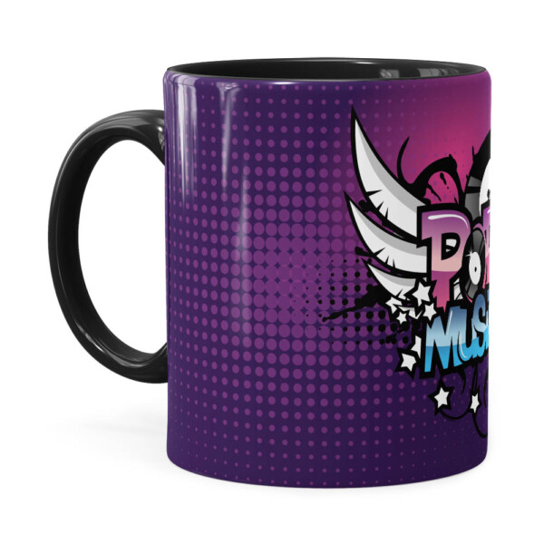 Caneca Pop Music Preta