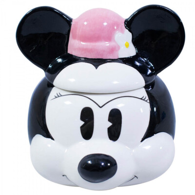 Caneca 3D Minnie Rosto de Porcelana