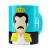 Caneca Queen Freddie Mercury Minimalista Azul Claro