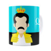 Caneca Queen Freddie Mercury Minimalista Branca