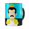Caneca Queen Freddie Mercury Minimalista Preta