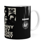 Caneca Ramones Banda Branca