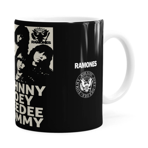 Caneca Ramones Banda Branca