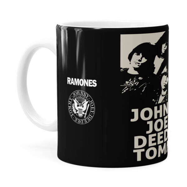 Caneca Ramones Banda Branca