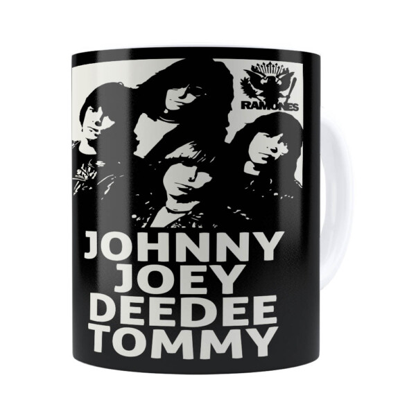 Caneca Ramones Banda Branca