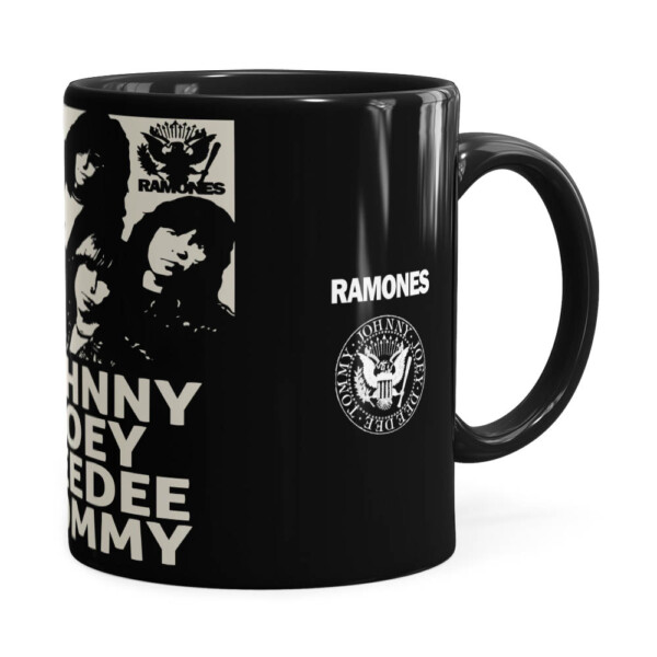 Caneca Ramones Banda Preta