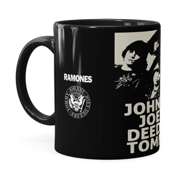 Caneca Ramones Banda Preta