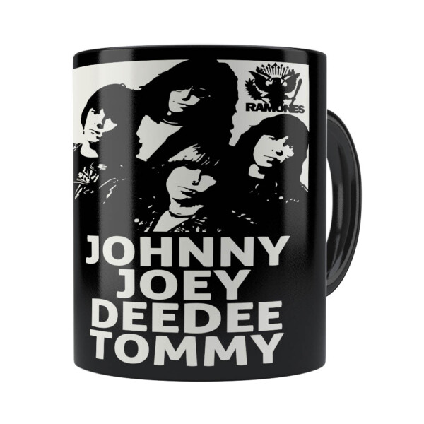 Caneca Ramones Banda Preta