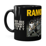 Caneca Ramones Cartoon Preta