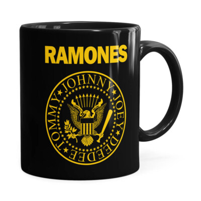 Caneca Ramones Logo President Preta