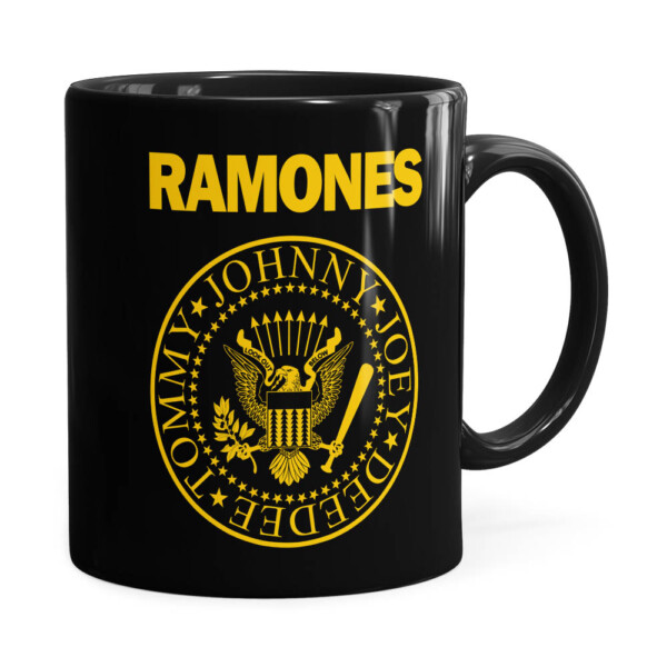 Caneca Ramones Logo President Preta