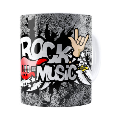 Caneca Rock Music Branca