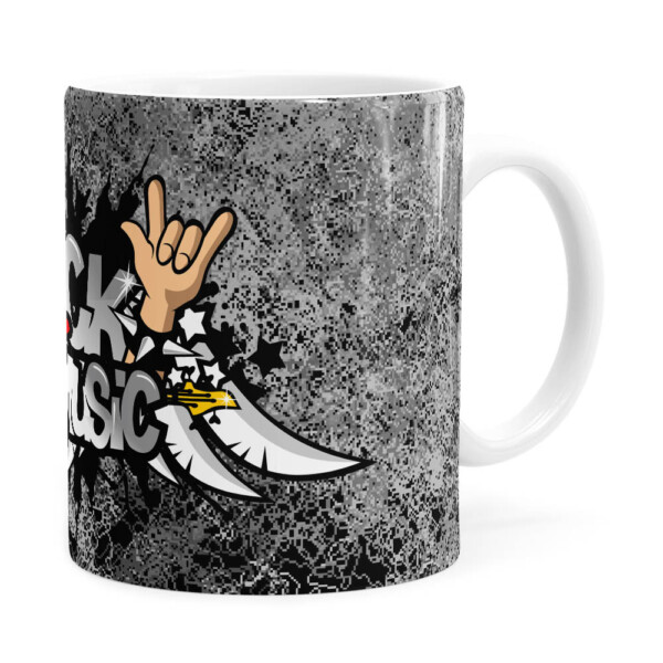 Caneca Rock Music Branca