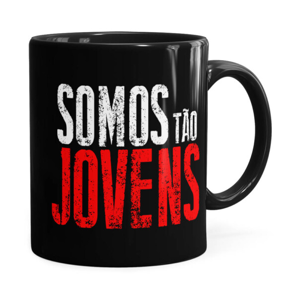Caneca Somos Tão Jovens Renato Russo Preta