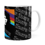 Caneca The Doors Jim Morrison Poster Colors Branca