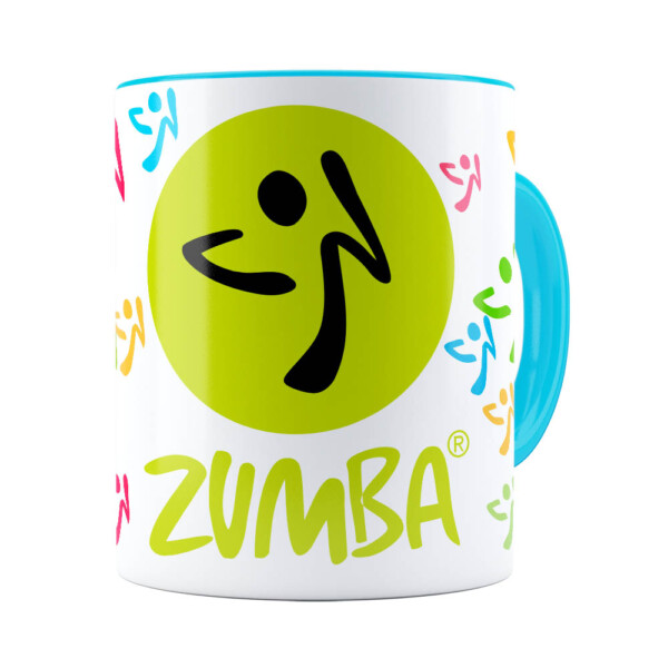 Caneca Zumba Azul Claro