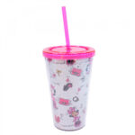 Copo Minnie Com Canudo 450ml