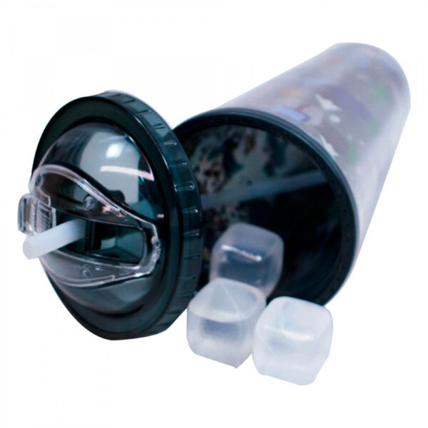 Copo Preto Mickey Cubos Gelo Artificial 600ml