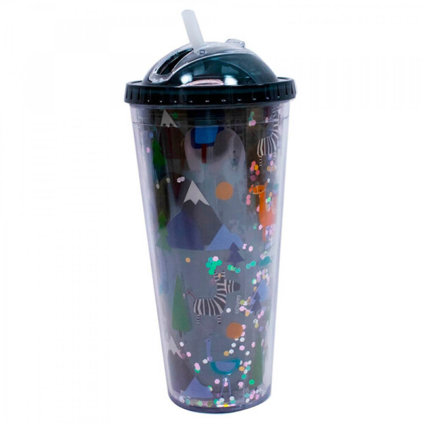Copo Preto Mickey Cubos Gelo Artificial 600ml