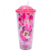 Copo Minnie Rosa Cubos Gelo Artificial 600ml