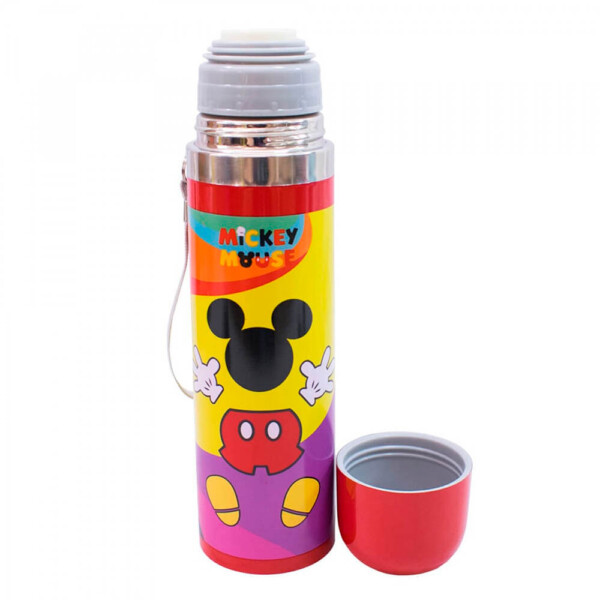 Garrafa Mickey Térmica Formato 500ml 90 Anos