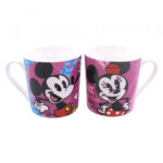 Conjunto Mickey e Minnie 2 Canecas Cartoon 250ml