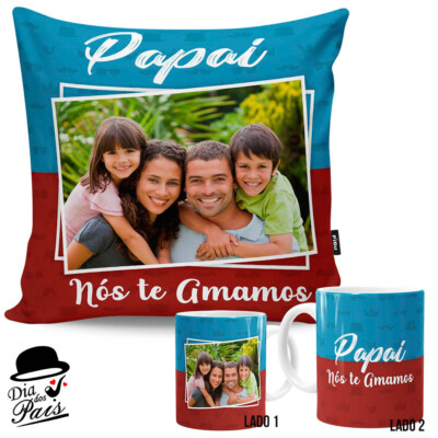 Kit Presente Papai Nós Te Amamos