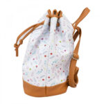 Mochila Minnie Branca Floral