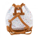 Mochila Minnie Branca Floral