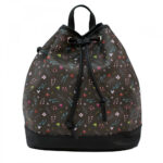 Mochila Minnie Preta Floral