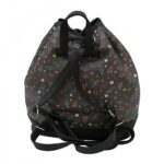 Mochila Minnie Preta Floral