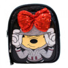 Mochila Minnie Preta Laço Lantejoulas