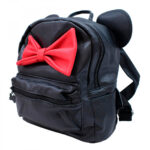 Mochila Minnie Preta Laço