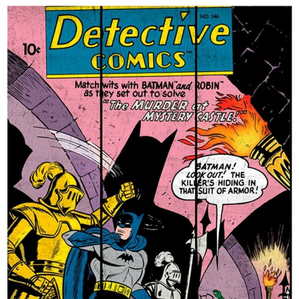 Placa Decorativa Batman And Robin In A Castle