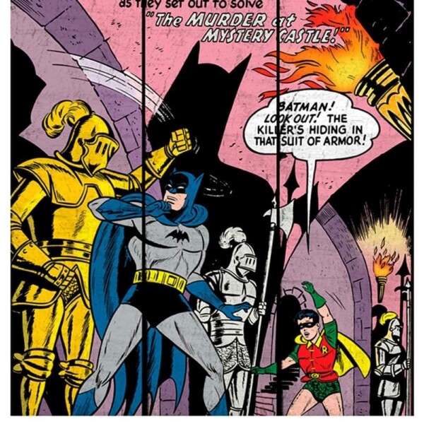 Placa Decorativa Batman And Robin In A Castle