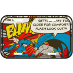 Placa Decorativa Batman E Superman Bam 30×15