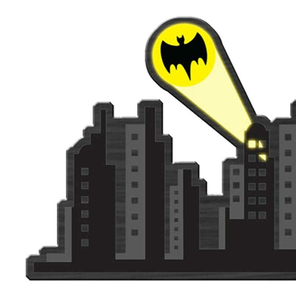 Placa Decorativa Batman Gotham City 40x30cm