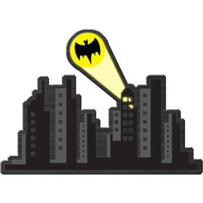 Placa Decorativa Batman Gotham City 40x30cm