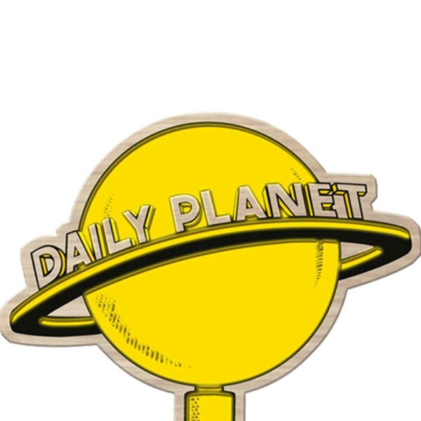 Placa Decorativa Daily Planet Madeira 40x30cm