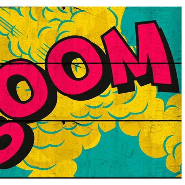 Placa Decorativa Dc Comics Big Boom Madeira