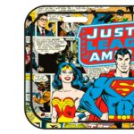 Placa Decorativa Liga Da Justiça Hq Metal 30x15cm