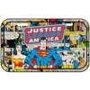 Placa Decorativa Liga Da Justiça Hq Metal 30x15cm