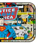 Placa Decorativa Liga Da Justiça Hq Metal 30x15cm