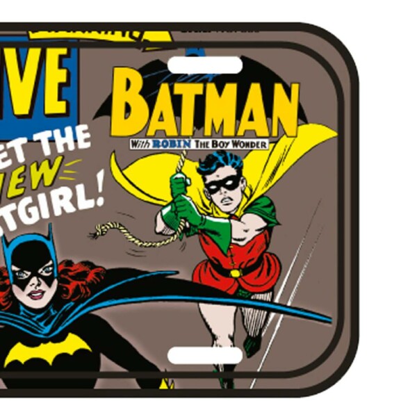 Placa Decorativa Meet The Batgirl 30x15cm