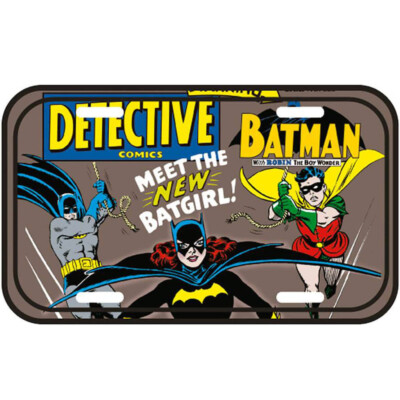 Placa Decorativa Meet The Batgirl 30x15cm