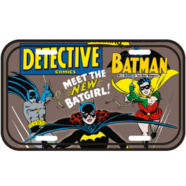 Placa Decorativa Meet The Batgirl 30x15cm
