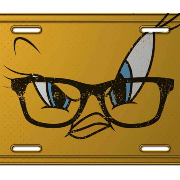 Placa Decorativa Piu Piu Big Face 30x15cm